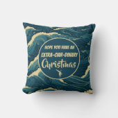 Gepersonaliseerde kerst roeien grappig kussen (Voorkant)