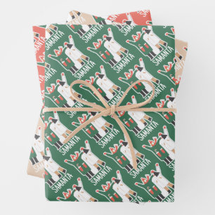 Gepersonaliseerde Kerst Schattige verhaal inpakpap Inpakpapier Vel