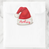 Gepersonaliseerde Kerst stickers / Santa Hat (Tas)