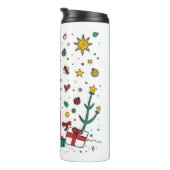 Gepersonaliseerde Kerst Thermische Tumbler Thermosbeker (Geroteerd rechts)