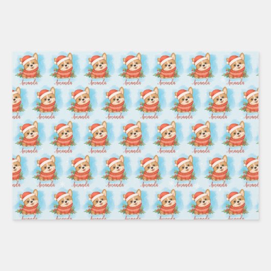 Gepersonaliseerde kerstbekentenis inpakpapier vel (Voorkant)