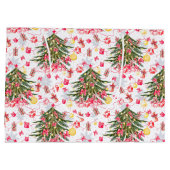 Gepersonaliseerde kerstboom groot cadeauzakje (Achterkant)