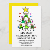 Gepersonaliseerde kerstboom Kinder Kaart (Voorkant / Achterkant)