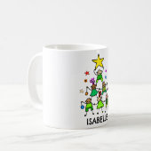 Gepersonaliseerde kerstboom Kinder Koffiemok (Voorkant links)