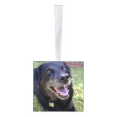 Gepersonaliseerde kerstboomversiering foto ornament (Rechts)