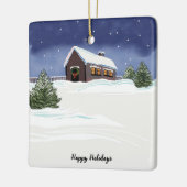 Gepersonaliseerde kerstboomversiering keramisch ornament (Links)