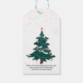 "Gepersonaliseerde Kerstcadeau Tags - Cadeaulabel (Achterkant)