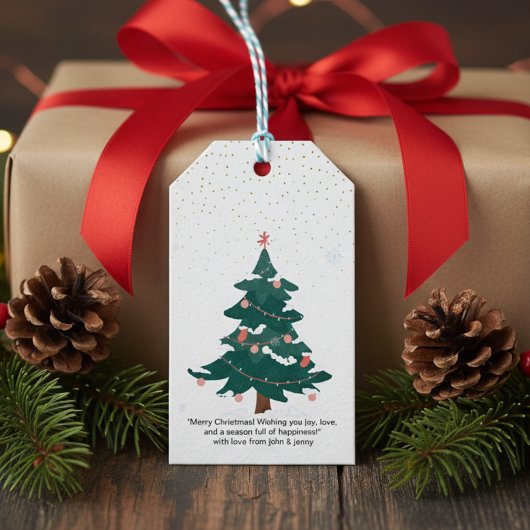 "Gepersonaliseerde Kerstcadeau Tags - Cadeaulabel