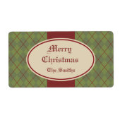 gepersonaliseerde kerstcadeau tags labels (Voorkant)