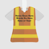 Gepersonaliseerde kerstdagen aannemer ornament (achterkant)