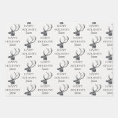 Gepersonaliseerde kerstfeestdag Prettige feestdage Inpakpapier Vel (Voorkant 2)