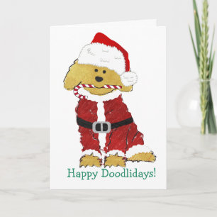 Gepersonaliseerde kerstfeestelijke kerstmanedle Sa Feestdagen Kaart