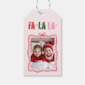 Gepersonaliseerde Kerstfoto Gift Label | Schattige Cadeaulabel (Voorkant)