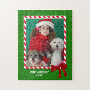 Gepersonaliseerde Kerstfoto Jigsaw Puzzel
