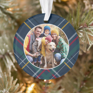 Gepersonaliseerde kerstfoto van lijst ornament