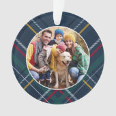 Gepersonaliseerde kerstfoto van lijst ornament (voorkant)