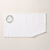 Gepersonaliseerde kersthanddoekset voor Monogram Bad Handdoek (Handdoek)