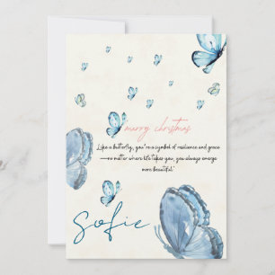 Gepersonaliseerde kerstkaart voor haar