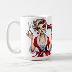 Gepersonaliseerde kerstkapster koffiemok