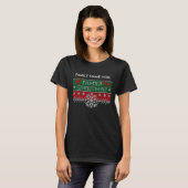 Gepersonaliseerde kerstkerst Ugly Sweater T-shirt (Voorkant volledig)
