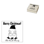 Gepersonaliseerde kerstkerstcadeautjes 	rubberstempel (Gestempeld)