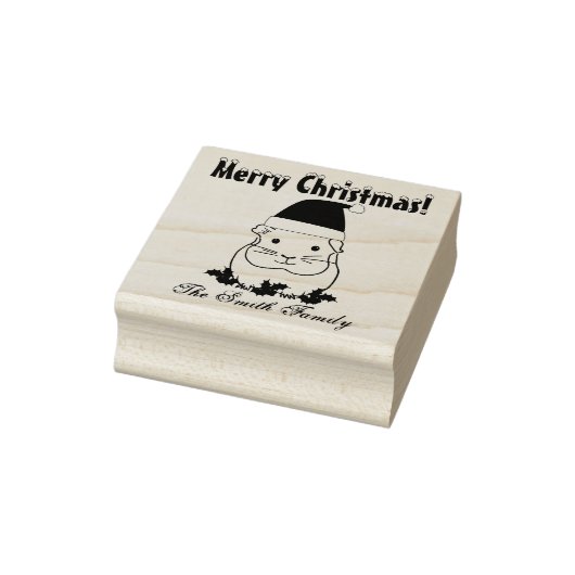 Gepersonaliseerde kerstkerstcadeautjes 	rubberstempel (Stempel)