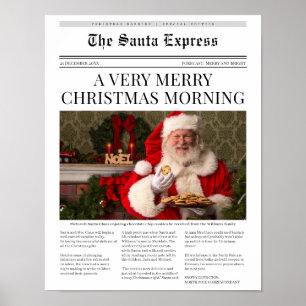 Gepersonaliseerde kerstkrant poster