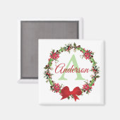 Gepersonaliseerde kerstkreet magneet (Voorkant / Achterkant)