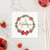 Gepersonaliseerde kerstkreet servet (Insitu)