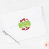 Gepersonaliseerde kerstliefde in de sticker (Envelop)