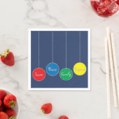 Gepersonaliseerde kerstluiers "boomversieringen" servetten (Insitu)