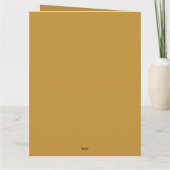 Gepersonaliseerde  kerstman bovenop de kerstboom kaart (Achterkant)