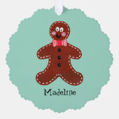 Gepersonaliseerde kerstman ornament kaart (Voorkant)