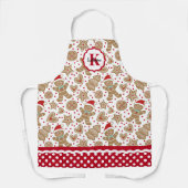 Gepersonaliseerde kerstman schort (Voorkant)