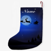 Gepersonaliseerde Kerstman Stocking Custom Name Kleine Kerstsok (Achterkant)