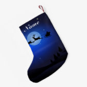 Gepersonaliseerde Kerstman Stocking Custom Name Kleine Kerstsok (Achterkant (Hangend))