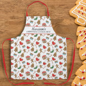 Gepersonaliseerde Kerstmis Cookie Baking Crew Cust Schort