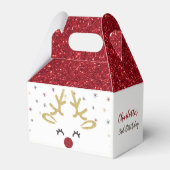 Gepersonaliseerde Kerstmis Favor Boxes Bedankdoosjes (Achterkant)