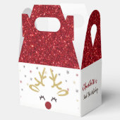 Gepersonaliseerde Kerstmis Favor Boxes Bedankdoosjes (Geopend)