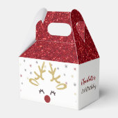 Gepersonaliseerde Kerstmis Favor Boxes Bedankdoosjes (Voorkant Zijde)