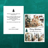 Gepersonaliseerde Kerstmis Fotocollage Feestdagenkaart