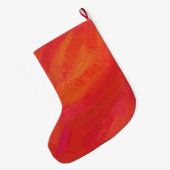 Gepersonaliseerde Kerstmis met rode noel Grote Kerstsok (Achterkant (Hangend))