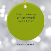 Gepersonaliseerde Kerstmis ornament modern kleurri