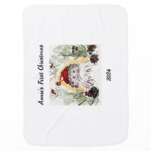 Gepersonaliseerde Kerstmis Santa Baby Deken