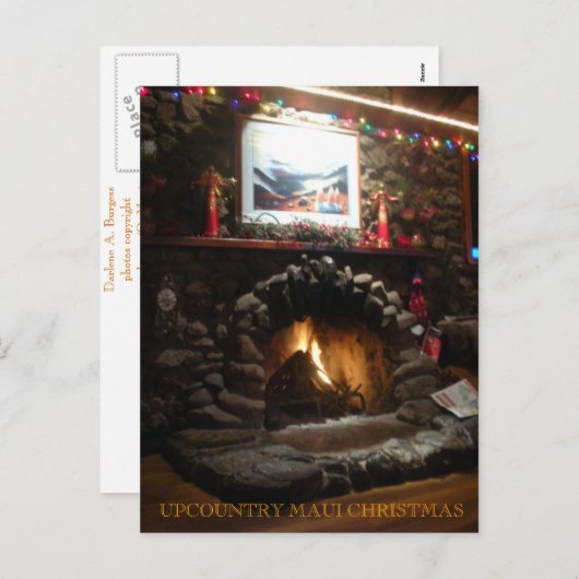 Gepersonaliseerde Kerstmis van Maui van Upcountry Feestdagenkaart (Voorkant / Achterkant)
