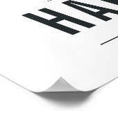 Gepersonaliseerde kerstnaam — Afdruk kerstklep Poster (Hoek)