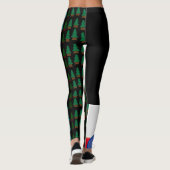 Gepersonaliseerde kerstnotenkraker in het bos leggings (Achterkant)