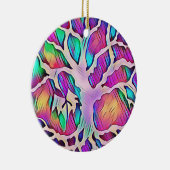 Gepersonaliseerde kerstsierboom keramisch ornament (Rechts)