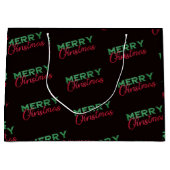 Gepersonaliseerde kersttas, kerstfeest groot cadeauzakje (Voorkant)