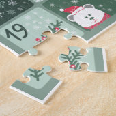 Gepersonaliseerde kersttellende puzzel (Zijkant)
